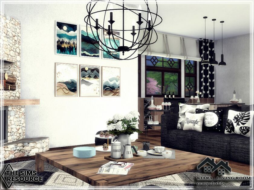 sims 4 cc kiara living room by marychabb 6