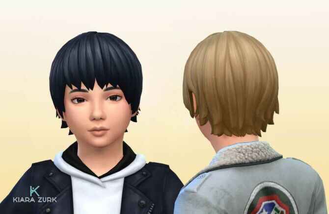 Kiku Honda Hairstyle For Boys Sims 4 CC