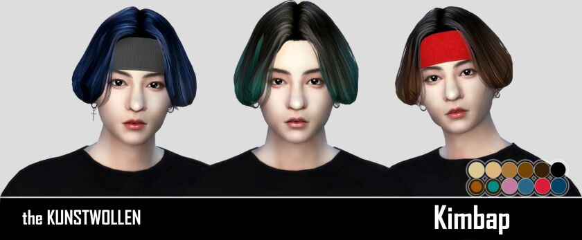 Kimbap Hair Sims 4 CC