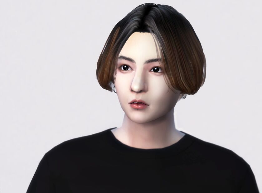 sims 4 cc kimbap hair bts 2