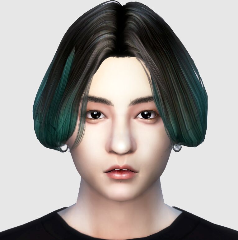 sims 4 cc kimbap hair bts 3