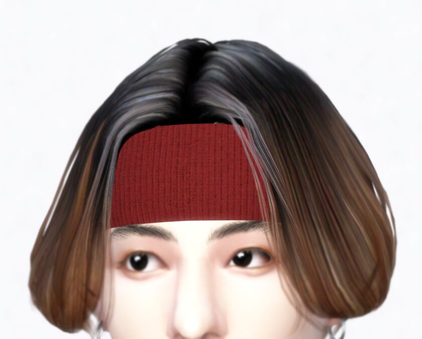 sims 4 cc kimbap hair bts 4