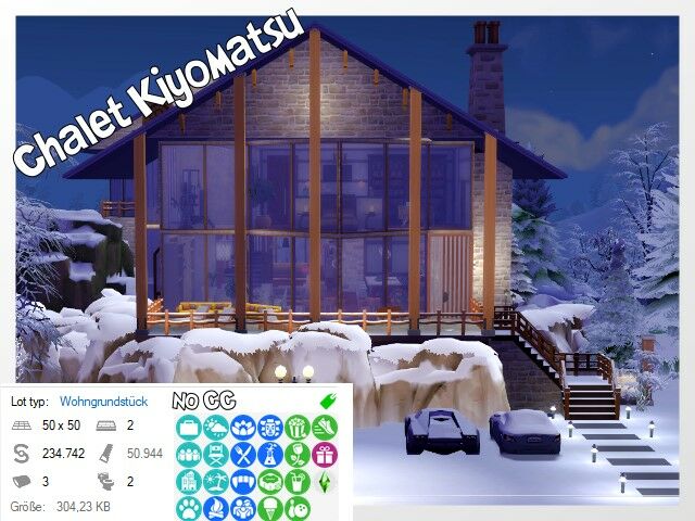 Kiyomatsu Chalet By Oldbox Sims 4 CC