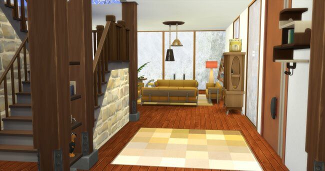 sims 4 cc kiyomatsu chalet by oldbox 4