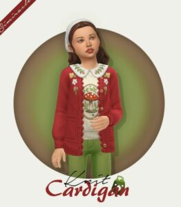 Knit Cardigan Kids Version Sims 4 CC