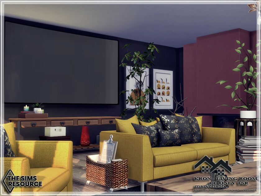 sims 4 cc kron living room cc only tsr by marychabb 3