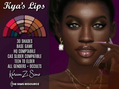 Kya’s Lips By Kareemzisims Sims 4 CC