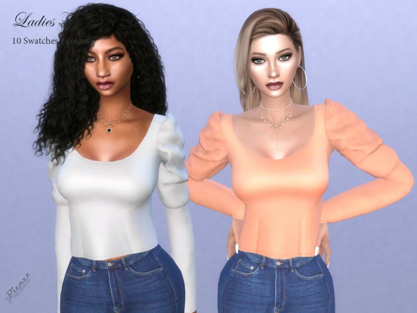 Ladies TOP N 126 By Pizazz Sims 4 CC