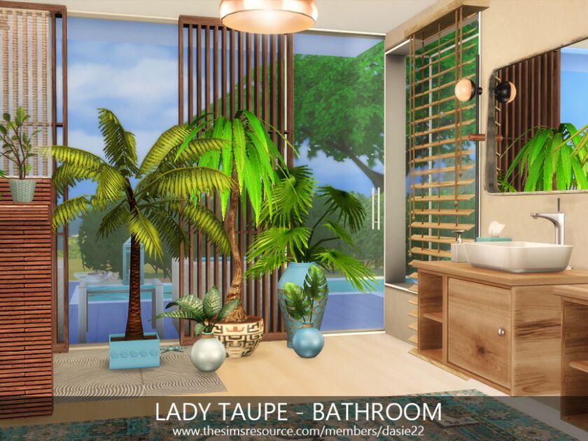 sims 4 cc lady taupe bathroom by dasie2 2