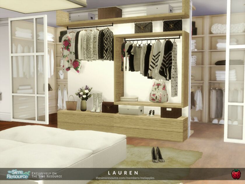 sims 4 cc lauren closet by melapples 2