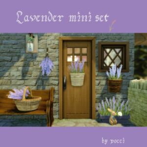 Lavender Mini SET By Pocci Sims 4 CC