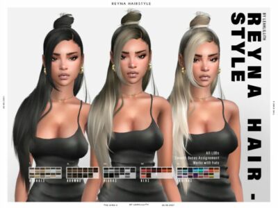 Leahlillith Reyna Hairstyle Sims 4 CC