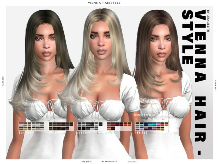 Leahlillith Vienna Hairstyle Sims 4 CC