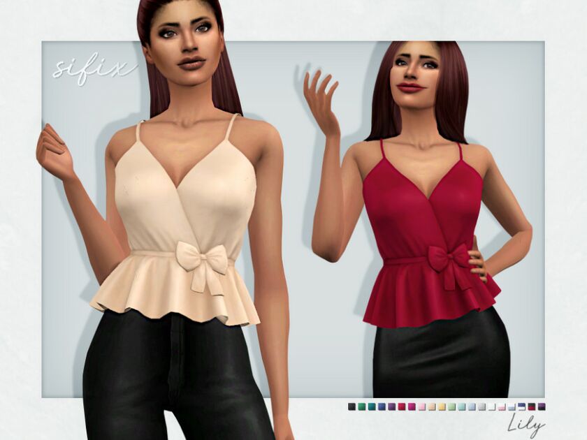 Lily TOP By Sifix Sims 4 CC