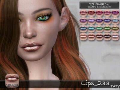 Lips_233 By Tatygagg Sims 4 CC