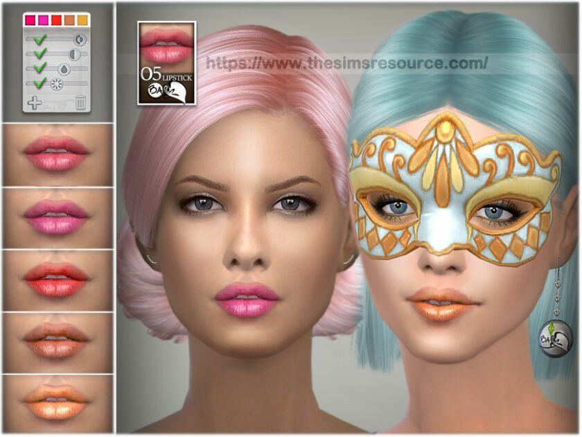 Lipstick 05 By Bakalia Sims 4 CC