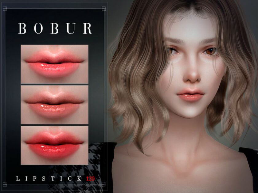 Lipstick 120 By Bobur3 Sims 4 CC