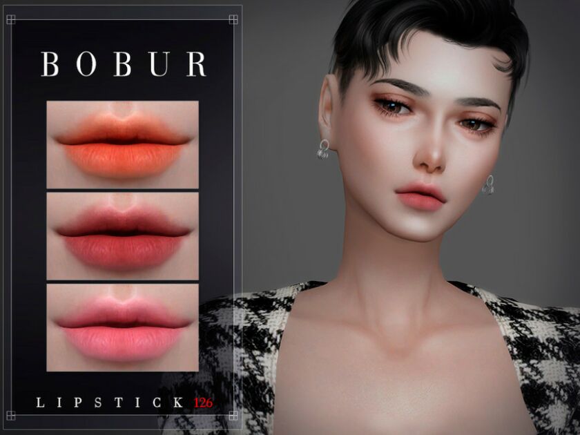 sims 4 cc lipstick 126 by bobur3 4