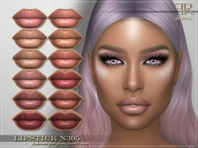 Lipstick N305 By Fashionroyaltysims Sims 4 CC