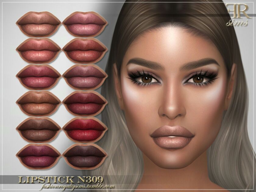 Lipstick N309 By Fashionroyaltysims Sims 4 CC