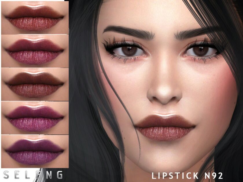 Lipstick N92 By Seleng Sims 4 CC