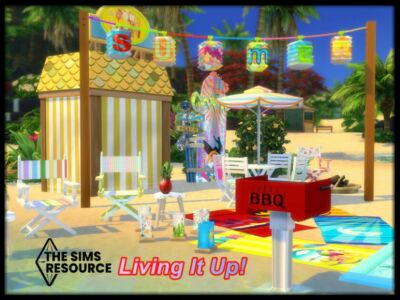 Living IT UP Outdoor SET By Seimar8 Sims 4 CC