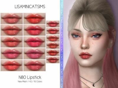 Lmcs Lipstick N80 (HQ) By Lisaminicatsims Sims 4 CC