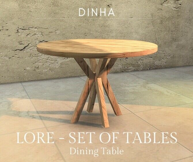 sims 4 cc lore set of tables at dinha gamer 2