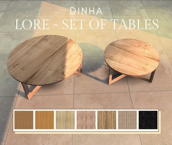 sims 4 cc lore set of tables at dinha gamer 4