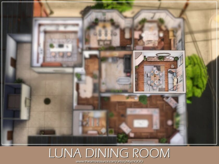 sims 4 cc luna dining room by mychqqq 5