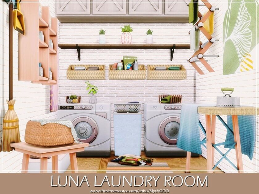 Luna Laundry Room Sims 4 CC