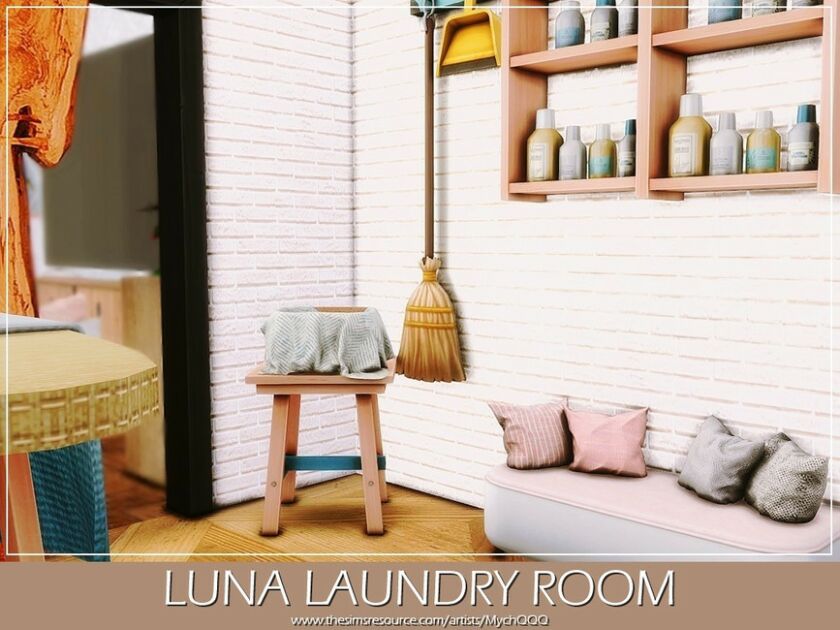 sims 4 cc luna laundry room by mychqqq 4