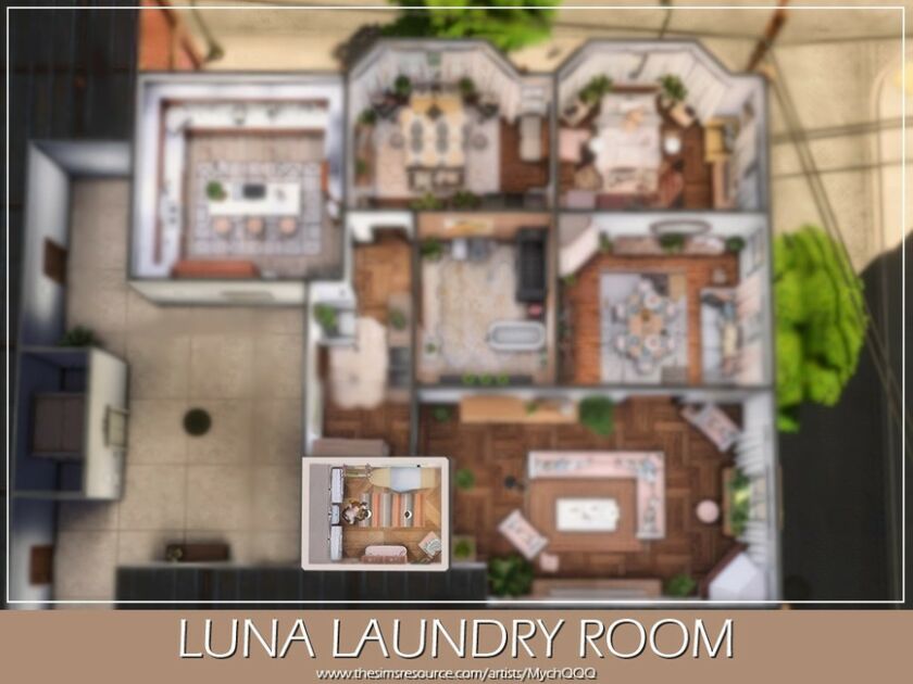 sims 4 cc luna laundry room by mychqqq 5