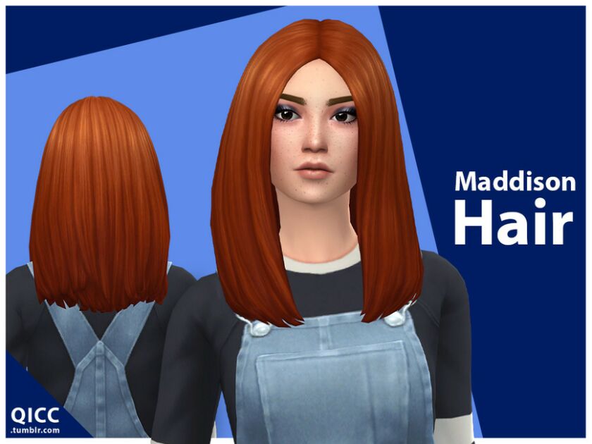 Maddison Hair By Qicc Sims 4 CC