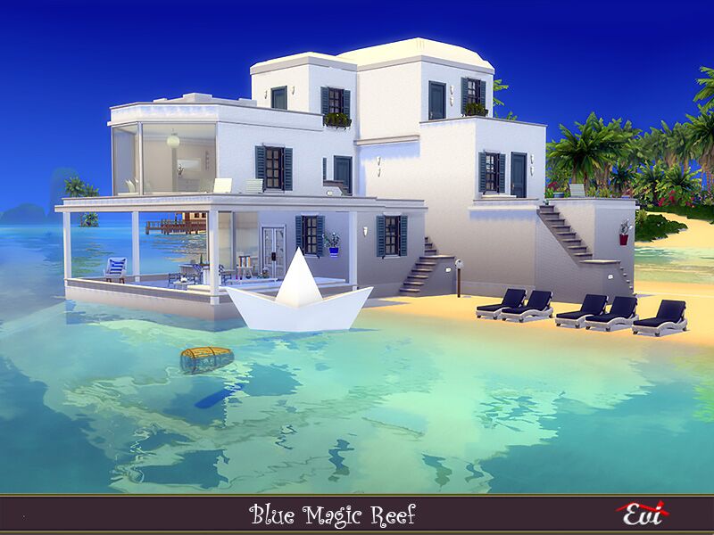 Magic Blue Reef Sims 4 CC