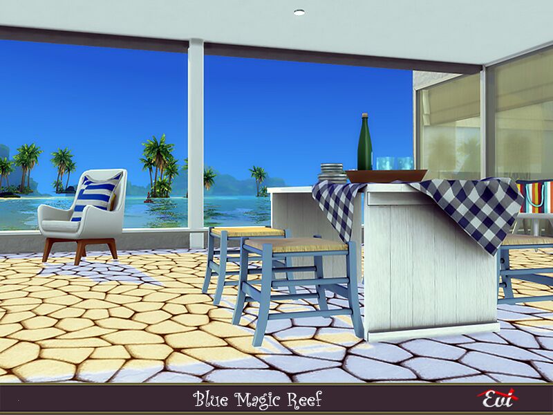 sims 4 cc magic blue reef by evi 4