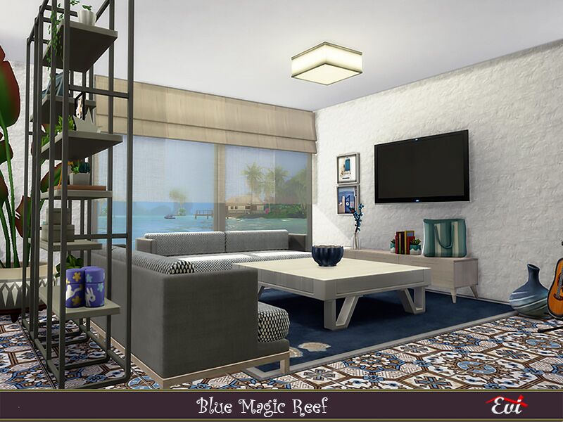 sims 4 cc magic blue reef by evi 5