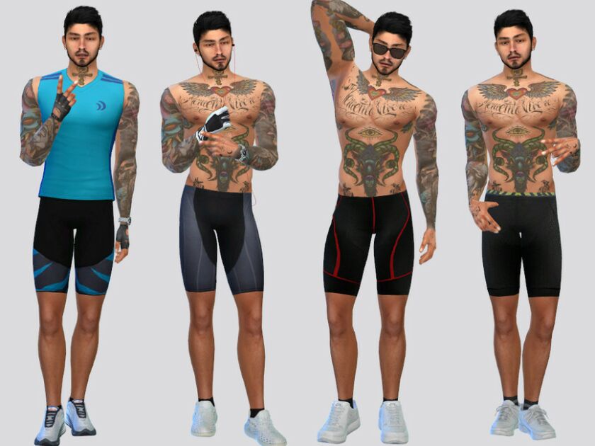 Marks Cycling Shorts Sims 4 CC