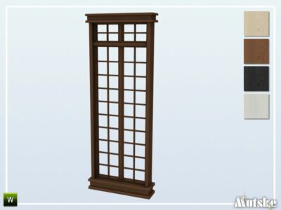 Matrix Window Tall Single 2×1 By Mutske Sims 4 CC