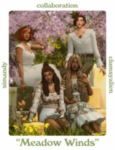 Meadow Winds Collaboration SET Sims 4 CC