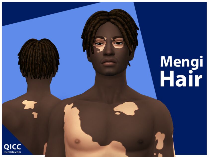 sims 4 cc mengi hair set patreon by qicc 2