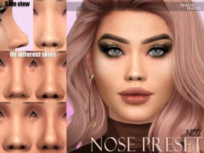 [MH] Nose Preset N02 By Magichand Sims 4 CC