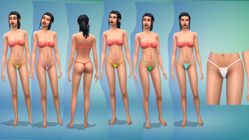 Micro Thongs By ME Sims 4 CC