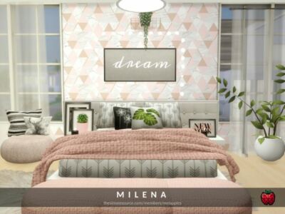 Milena Bedroom By Melapples Sims 4 CC