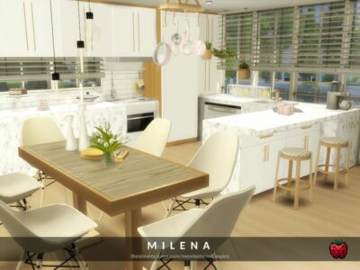 Milena Kitchen And Dining Sims 4 CC