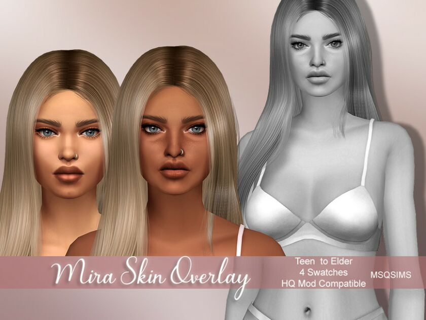 Mira Skin Overlay Sims 4 CC