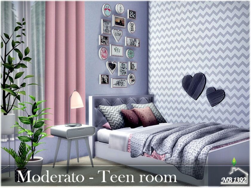 Moderato – Teen Room Sims 4 CC