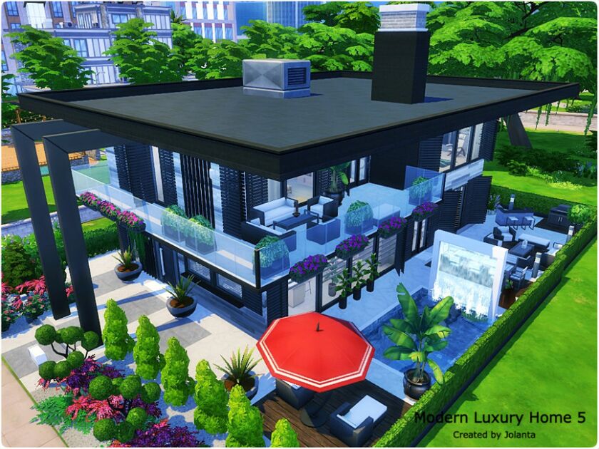 sims 4 cc modern luxury home 5 by jolanta 2