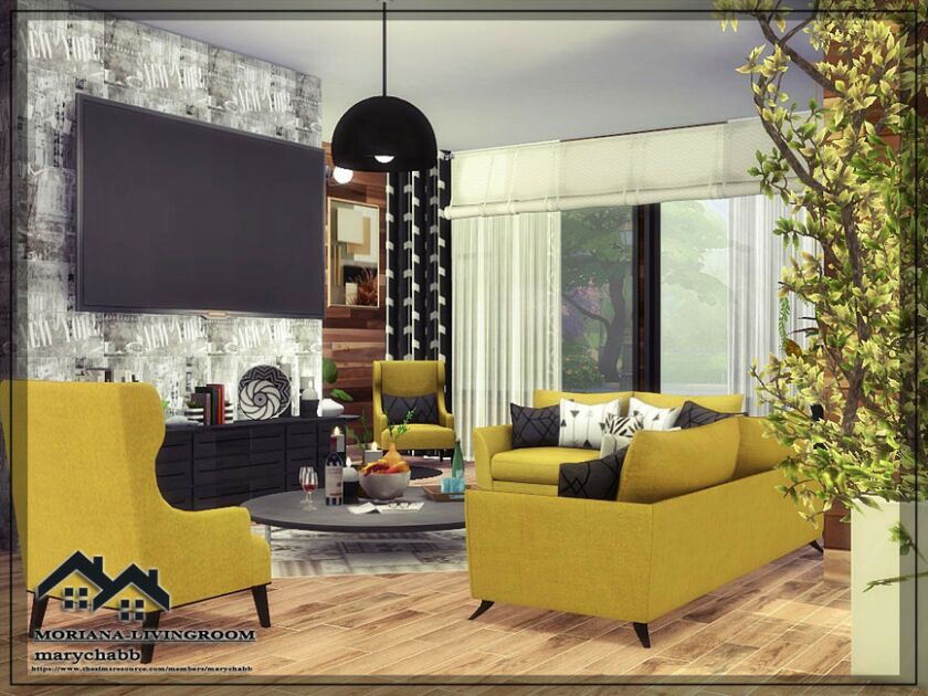 Moriana – Livingroom By Marychabb Sims 4 CC