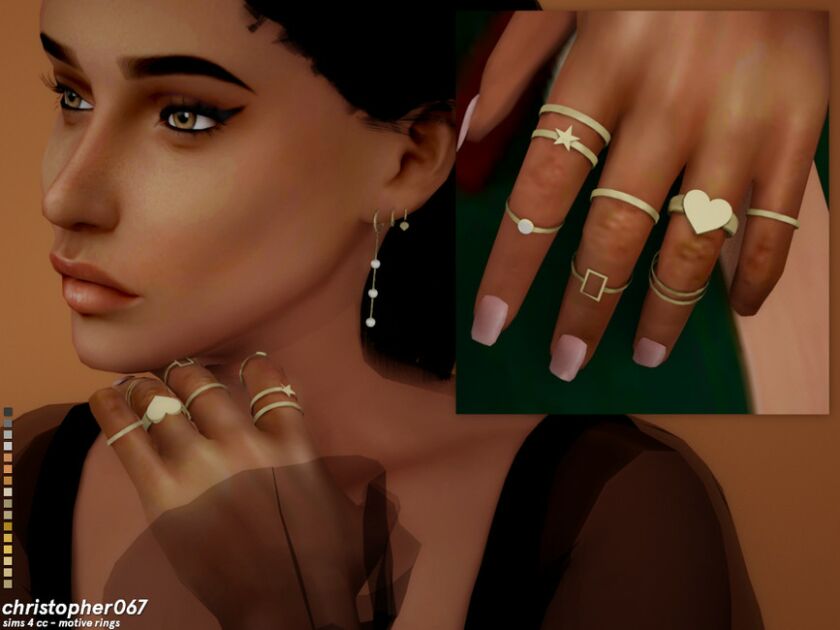 Motive Rings / Christopher067 Sims 4 CC